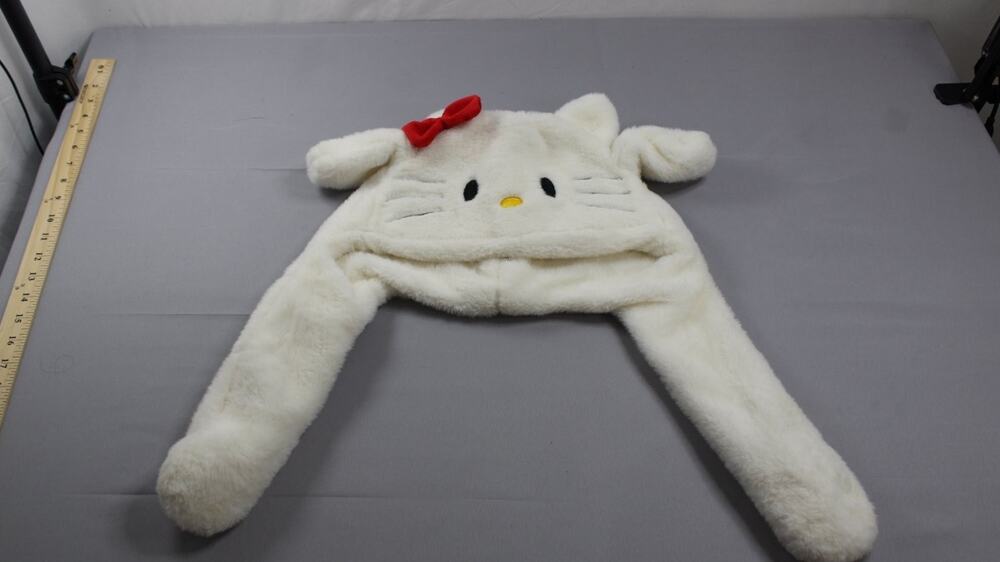 Sanrio Plush Moving Ear Hat Hello Kitty Kids OS White Ears